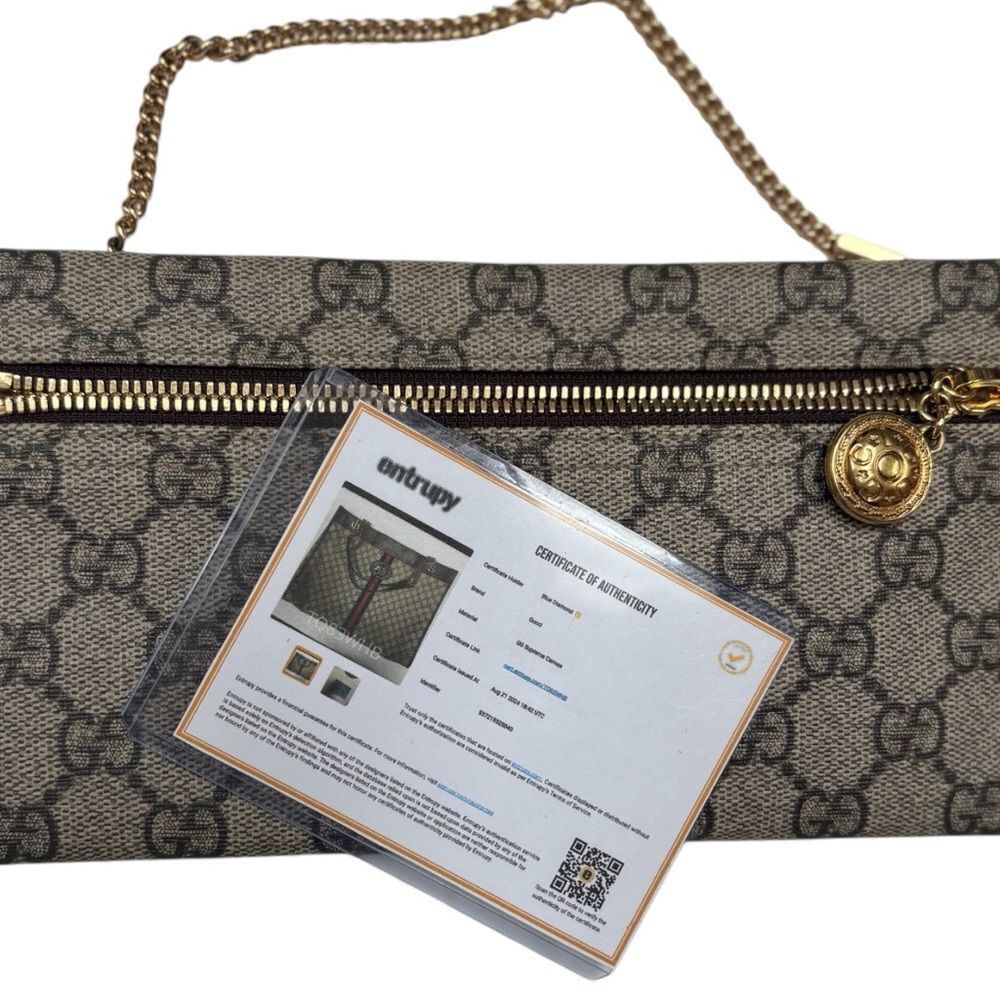 Gucci GG Supreme Monogram Large Rajah Chain Tote Beige - Picture 5 of 10